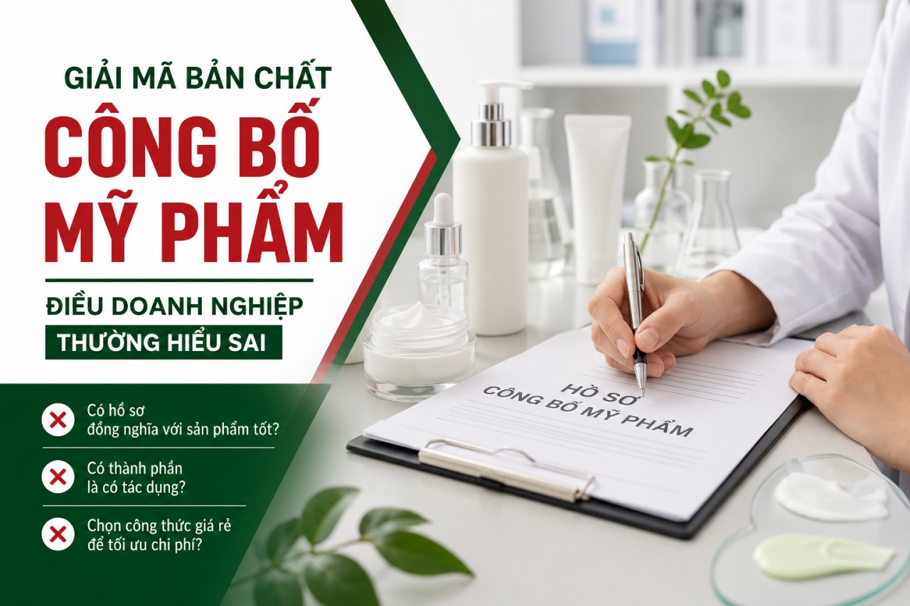 Giải mã bản chất công bố mỹ phẩm - điều doanh nghiệp thường hiểu sai