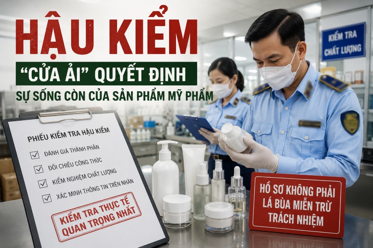 Hậu kiểm - “cửa ải” quyết định sự sống còn của sản phẩm mỹ phẩm