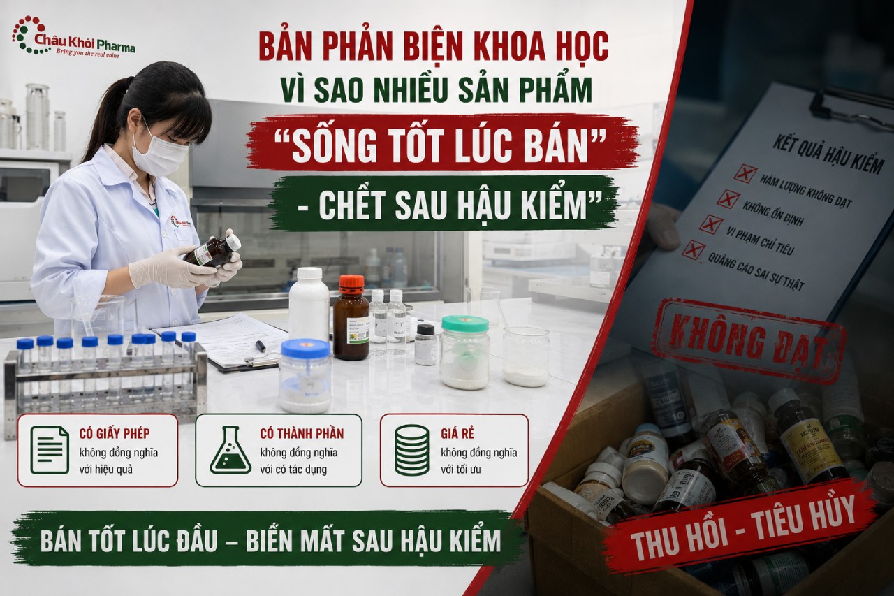 Bản phản biện khoa học Vì sao nhiều sản phẩm “sống tốt lúc bán - chết sau hậu kiểm”