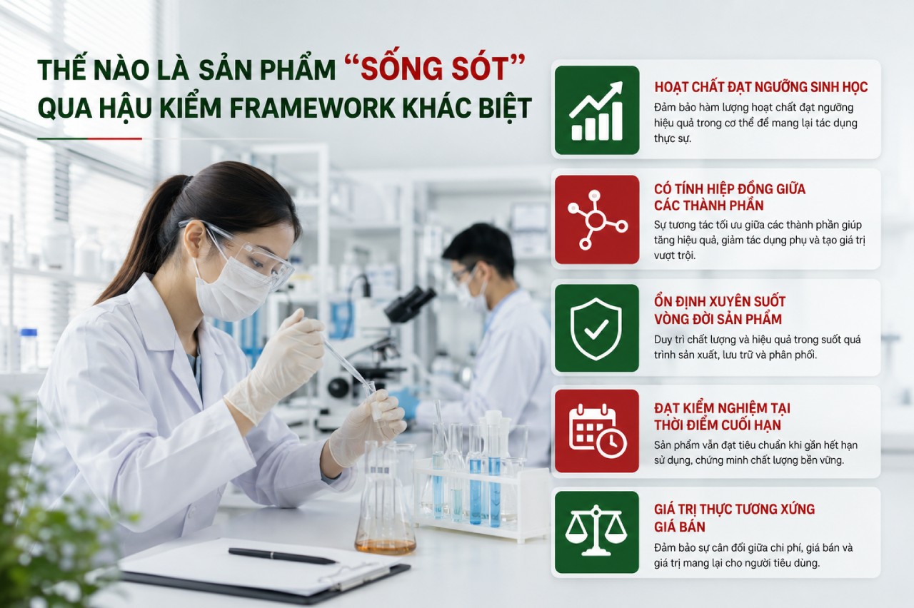 Thế nào là sản phẩm “sống sót” qua hậu kiểm Framework khác biệt