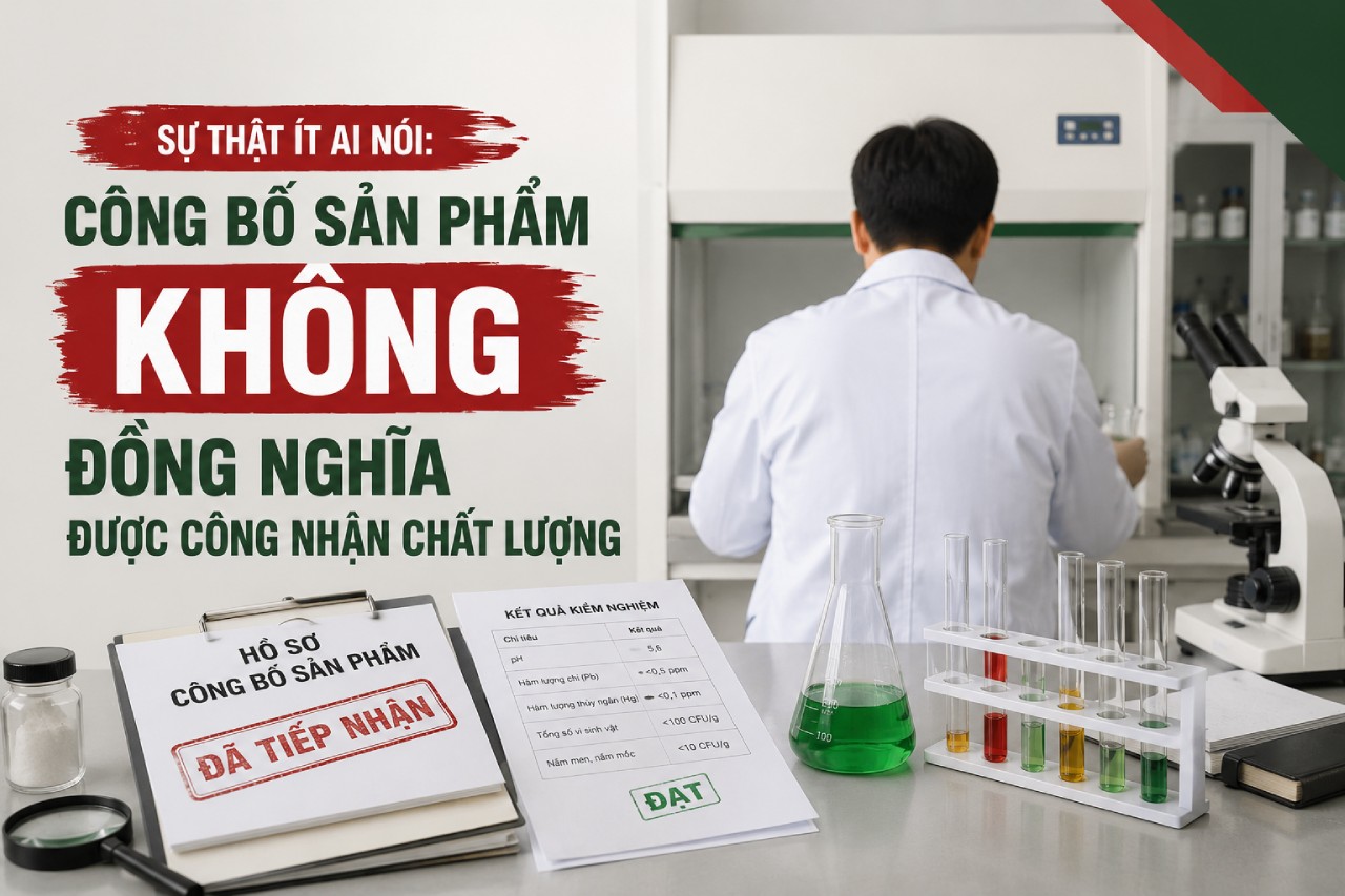 Sự thật ít ai nói: Công bố sản phẩm KHÔNG đồng nghĩa được công nhận chất lượng